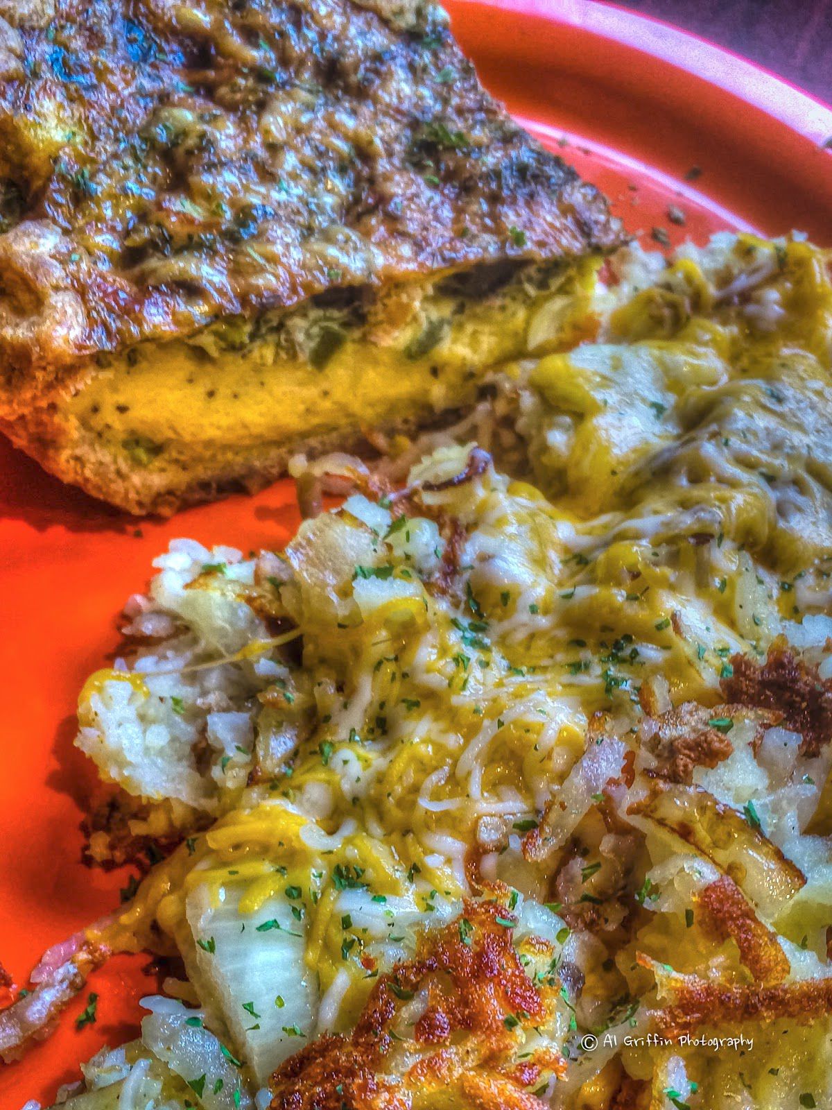 Quiche With Cheesy Potato Primo At The Pancake House
